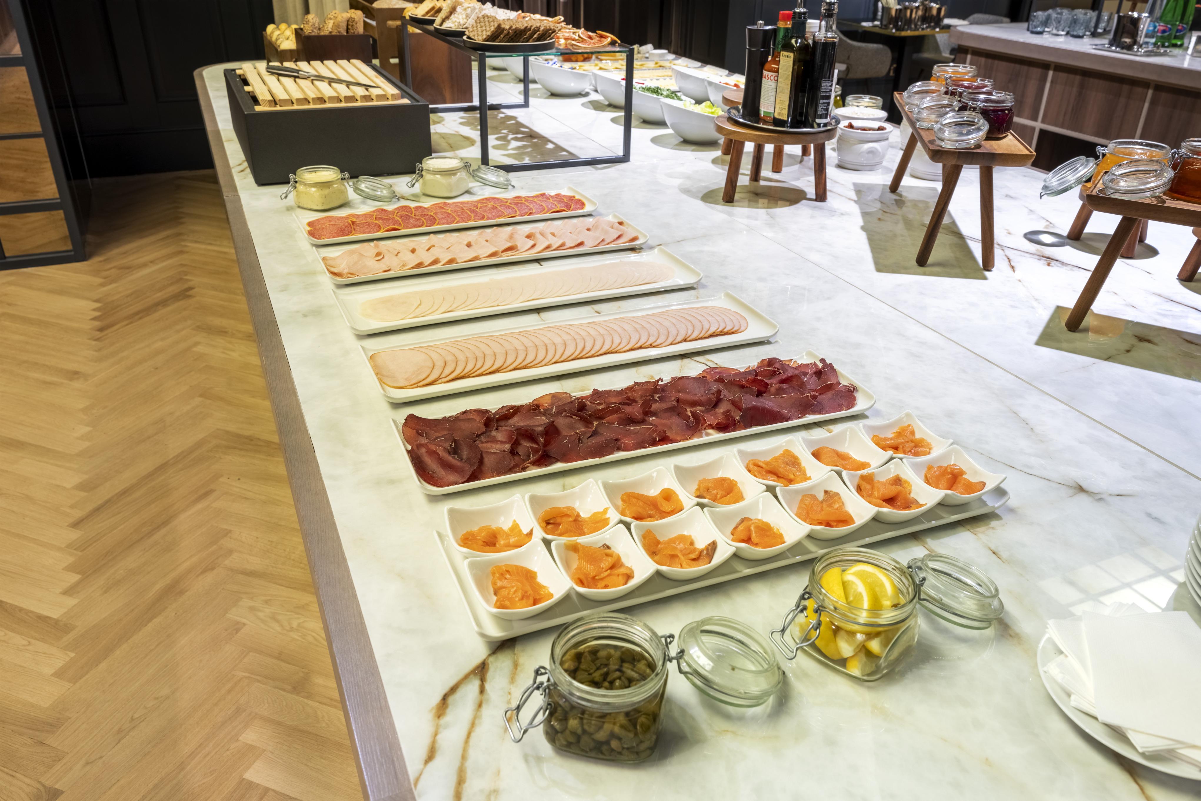 Nh Collection Prague Carlo IV Hotel Exterior photo A selection of cold cuts at a buffet