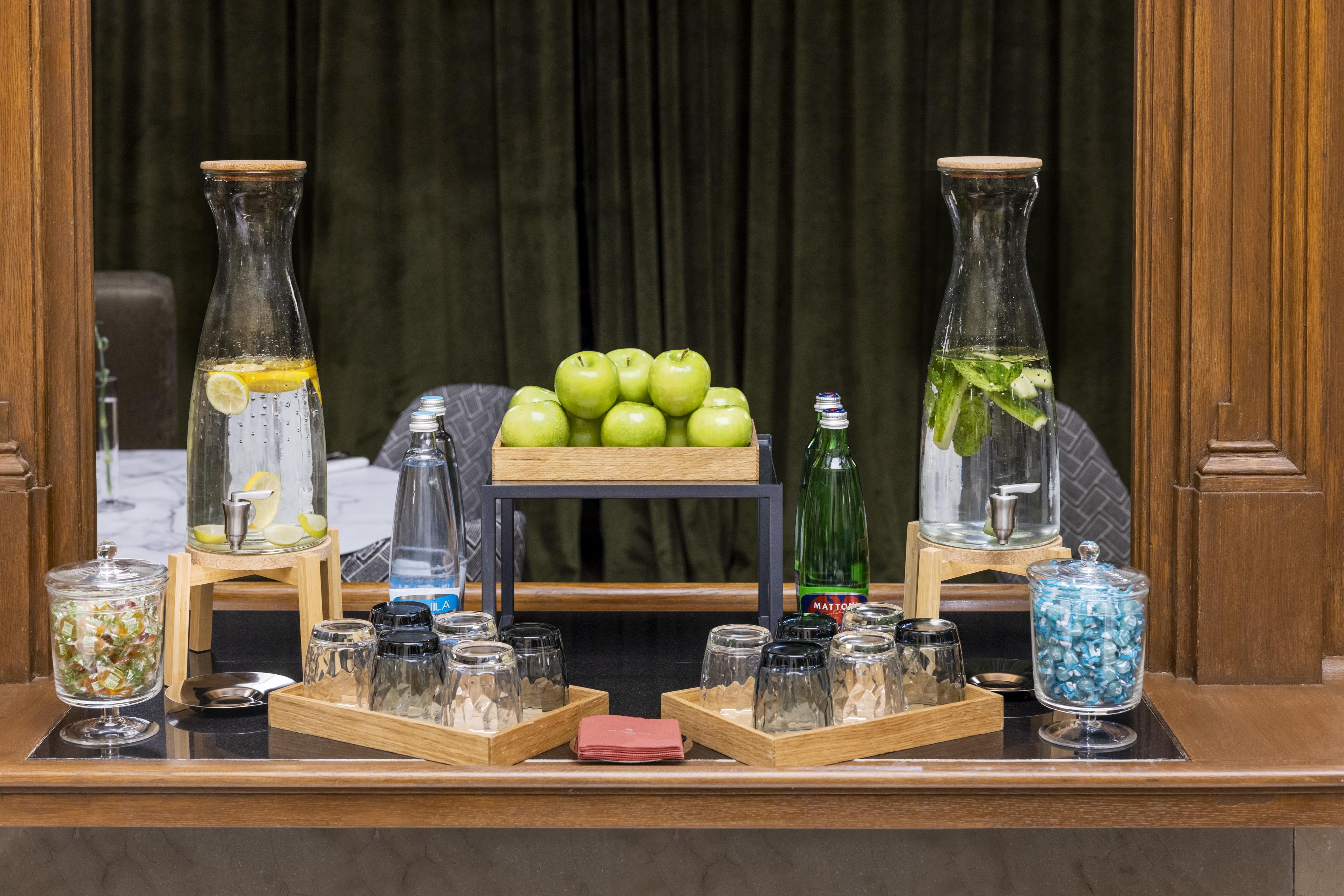 Nh Collection Prague Carlo IV Hotel Exterior photo A selection of infused water at a hotel